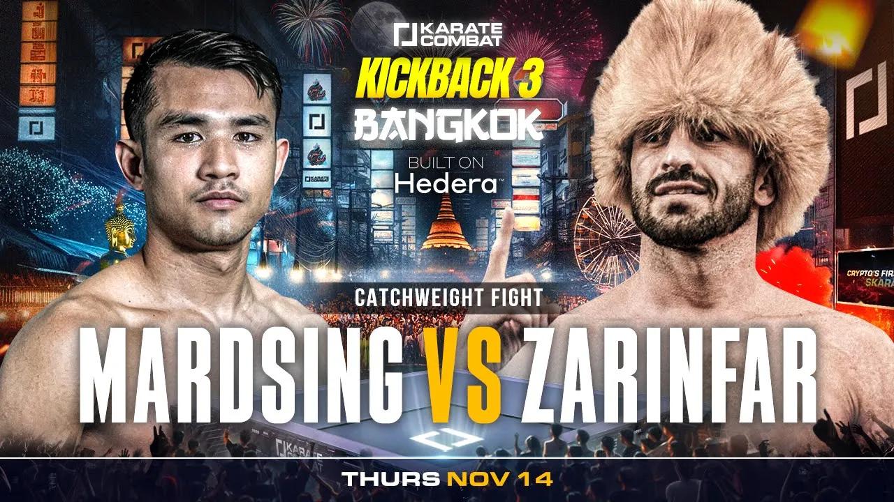 KARATE COMBAT *full fight* | Mardsing vs Zarinfar | KC Kickback 3